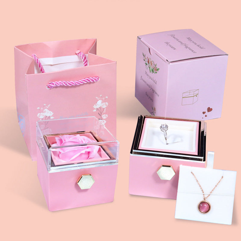 Rotating Flower Soap Rose Box – Perfect Anniversary Surprise