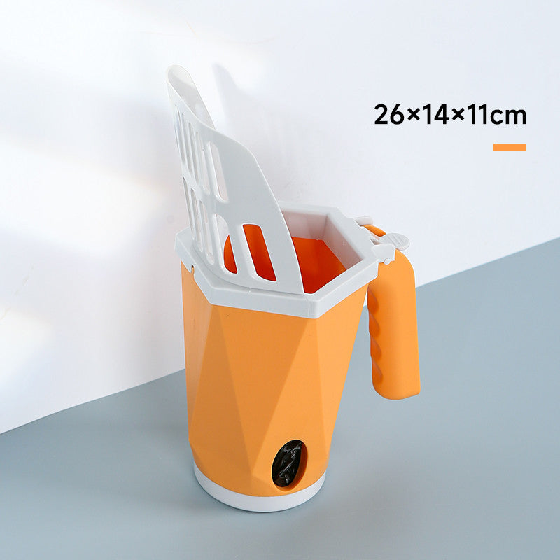 Easy Clean Cat Litter Scoop Self Cleaning Kitty Poop Scooper Pet Sand Box Cleaning Tool
