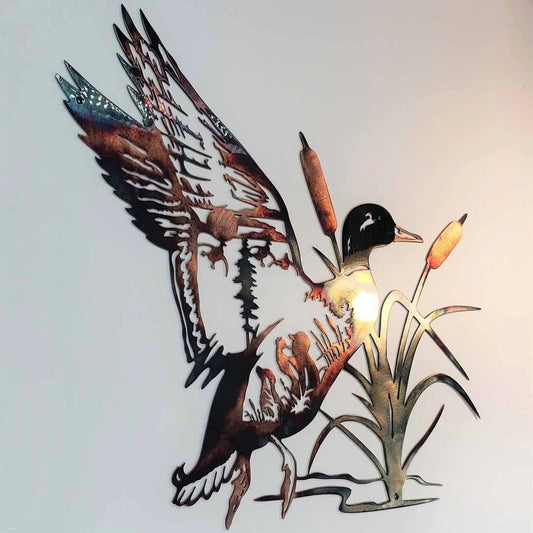 Metal Mallard Wall Art – Rustic Beauty for Your Home