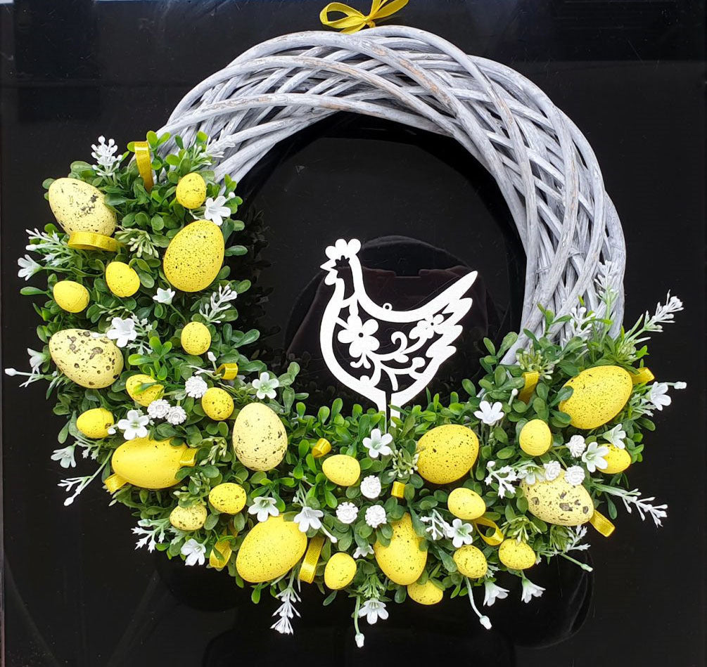 Spring Easter Bunny Garland Hanging Decor | Holiday Party Home Wall Decoration Props