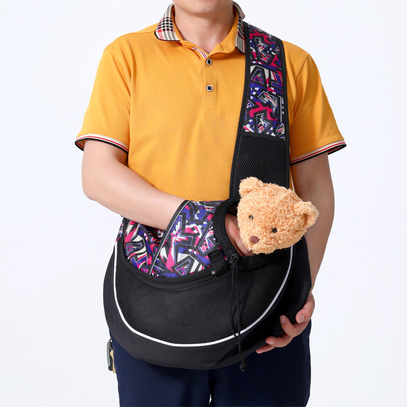 Pet Carrier Crossbody Bag for Dogs & Cats – Portable Hands-Free Sling