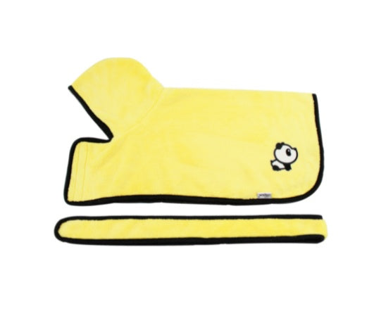Pet Bath Drying Robe Wrap – Microfiber Absorbent Dog & Cat Towel Coat