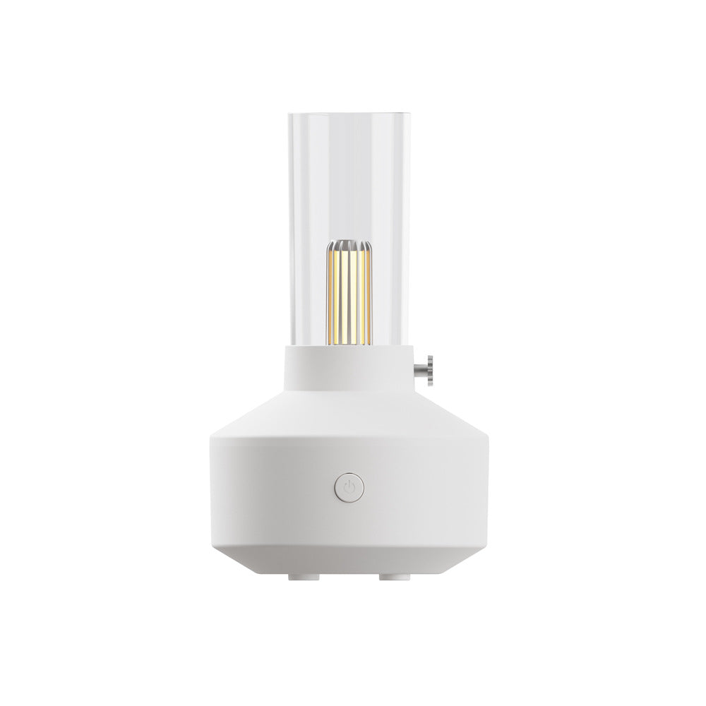 Vintage Flame Style Aroma Diffuser – LED Essential Oil Humidifier Air Purifier Night Light
