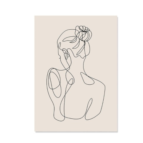 Boho Abstract Lines Canvas – Chic Wall Art Deco