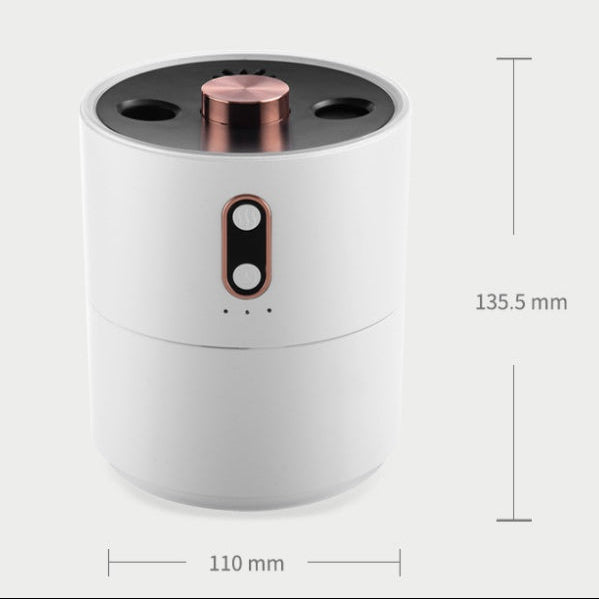 Portable Aromatherapy Diffuser Volcano Flame Humidifier with LED Night Light – Stress Relief Air Freshener