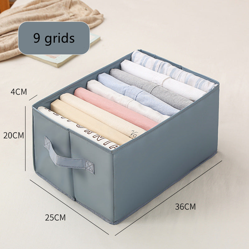 Wardrobe Storage Organizer Box – Clothes Denim Pants Folding Divider for Closet Use