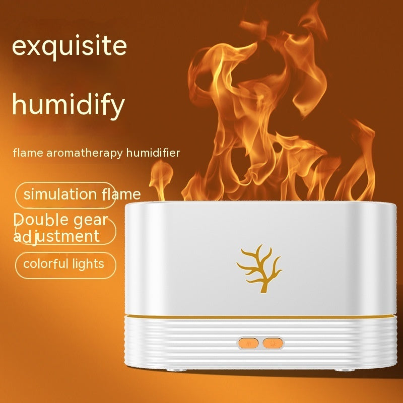 USB Flame Humidifier – Soothing Mist & Cozy Glow