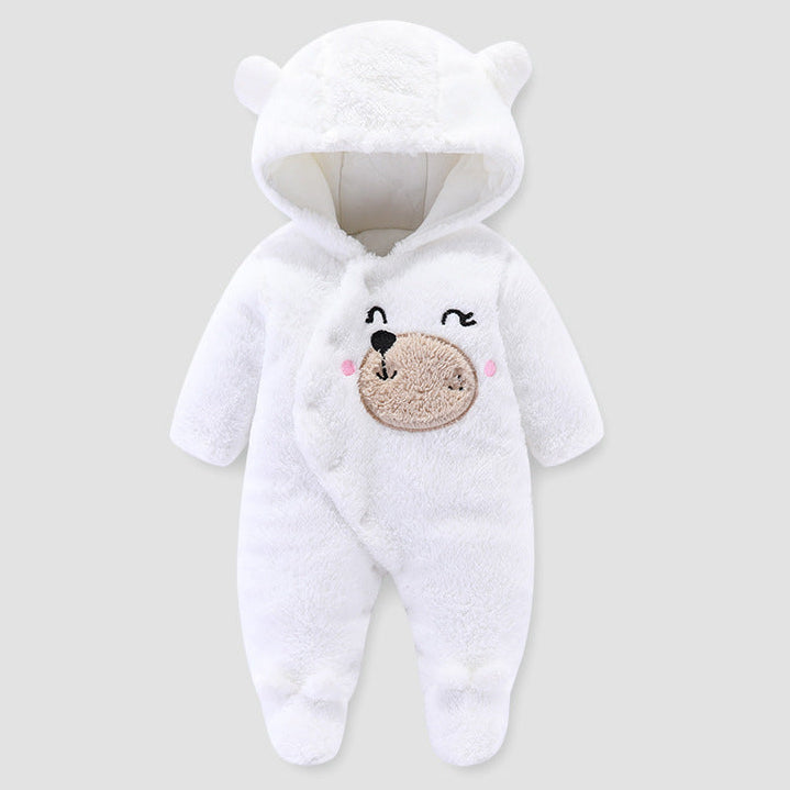 Winter Baby Jumpsuit Thickened Cotton Romper – Warm Cozy Outfit for Newborns & Kids