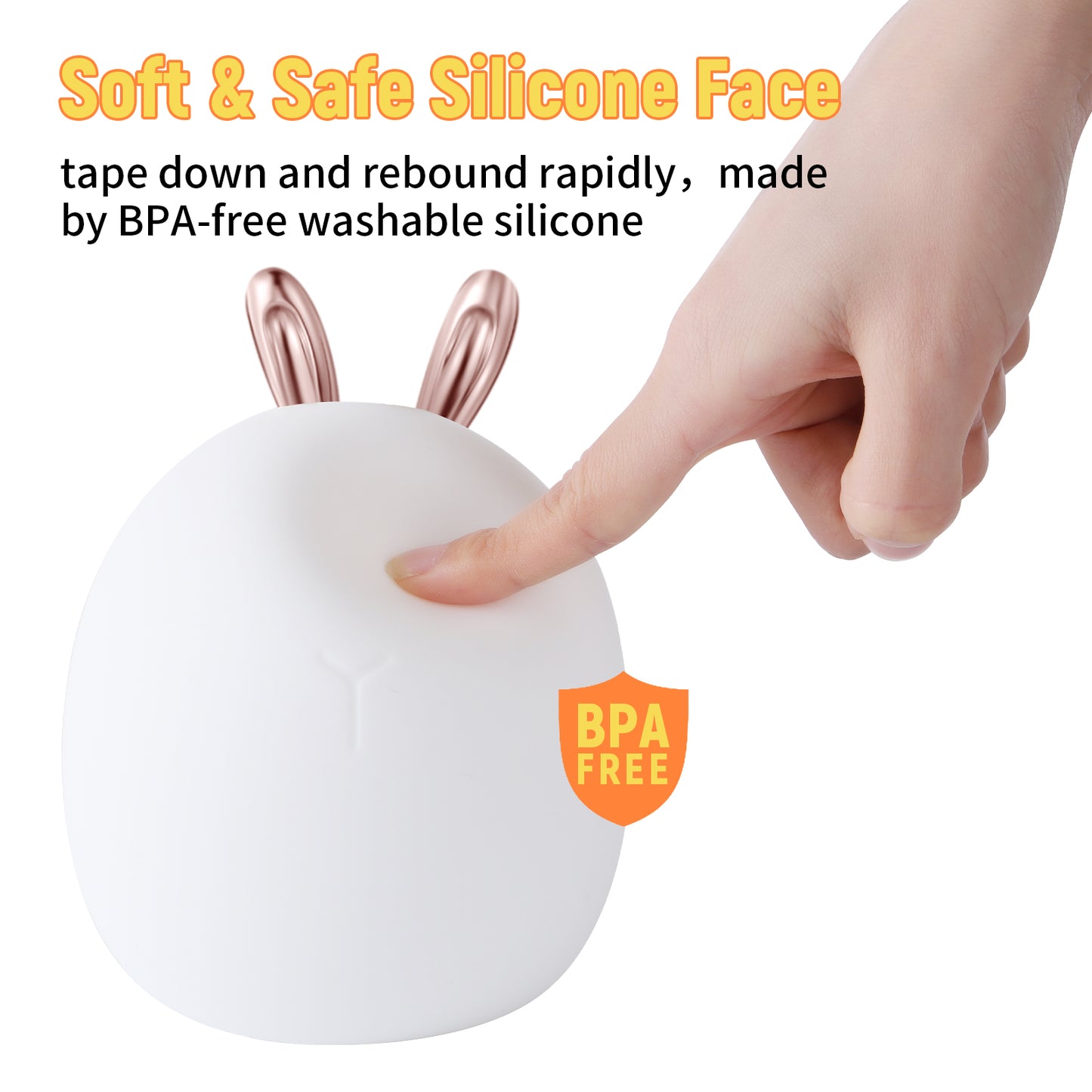 Adorable Animal Night Light – Silicone Touch Lamp for Nursery Decor