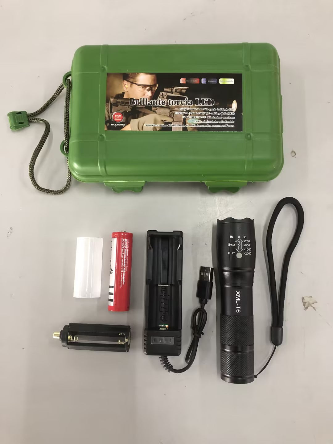 Ultra Bright Tactical Flashlight – Rechargeable LED Torch for Emergency, Hiking & Self Defense