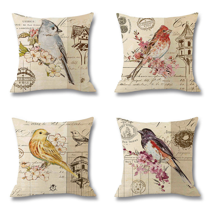 Cozy Printed Linen Throw Pillow for Everyday Comfort