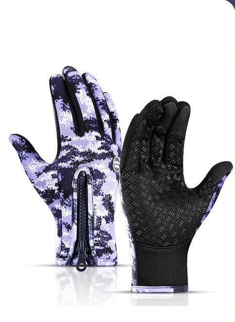 Winter Motorcycle Riding Gloves – Waterproof, Windproof, and Fleece-Lined