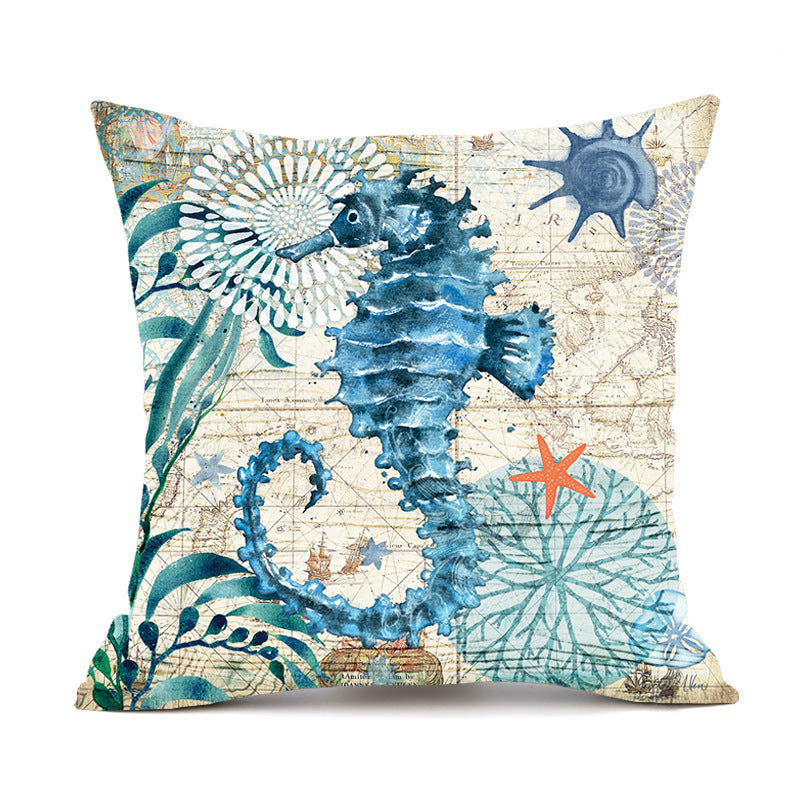 Ocean-Inspired Turtle Pillow Cases for Relaxing Spaces