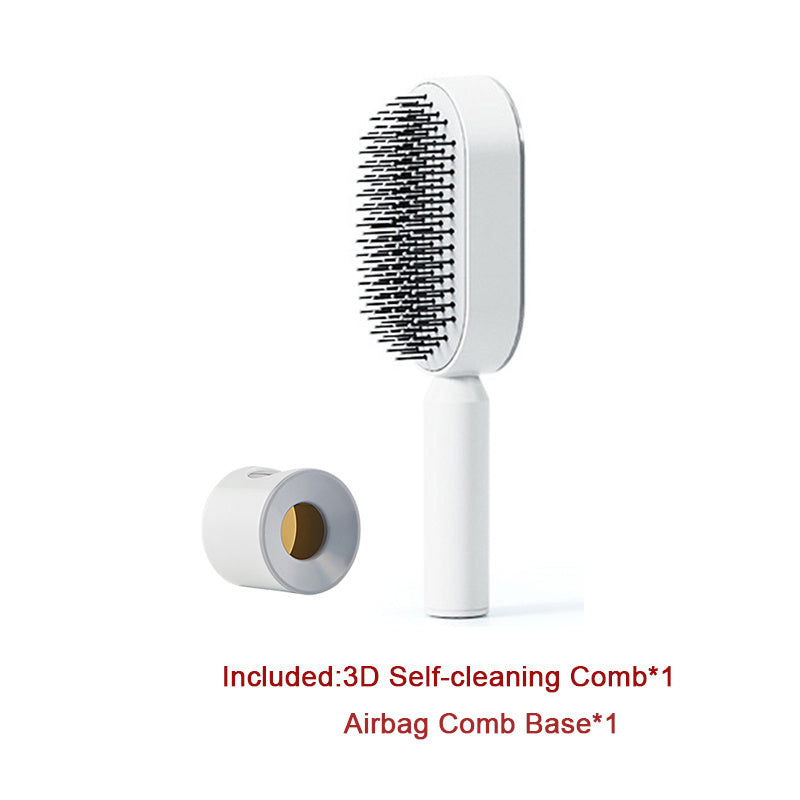 Self-Cleaning Hair Brush – Detangling & Smoothing with One-Click Hair Removal