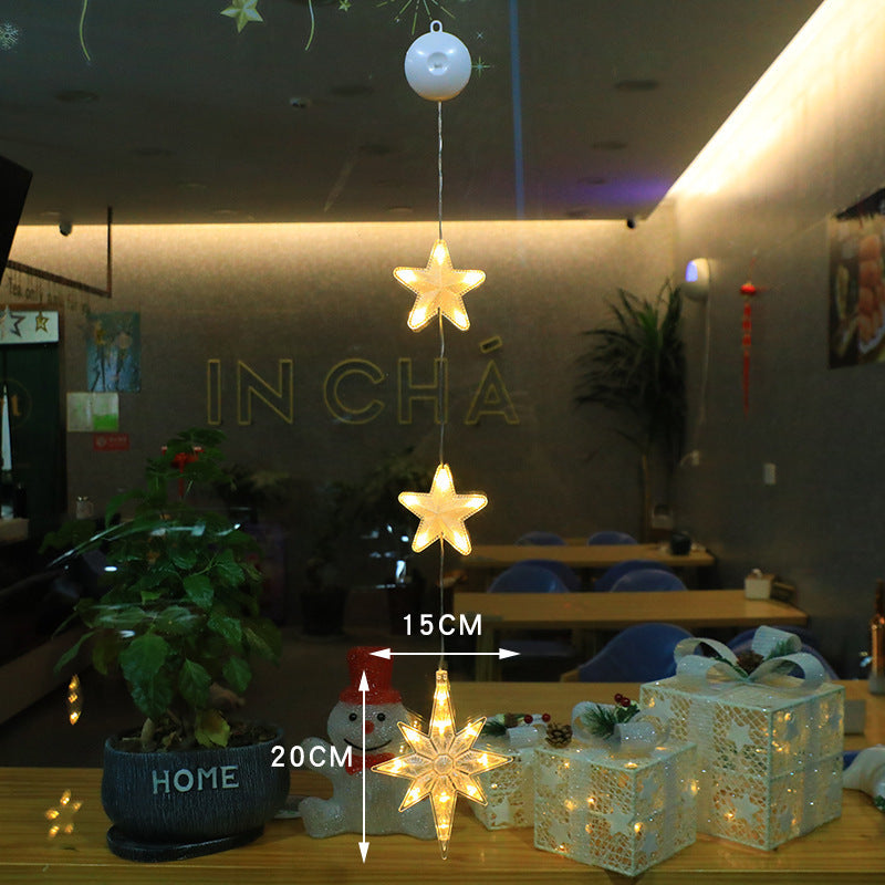 3pc LED Star Ornaments for Magical Christmas Glow
