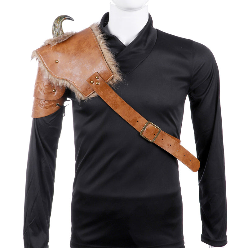 Medieval Fantasy Viking Armor Shoulder – Halloween Cosplay Costume for Men & Events