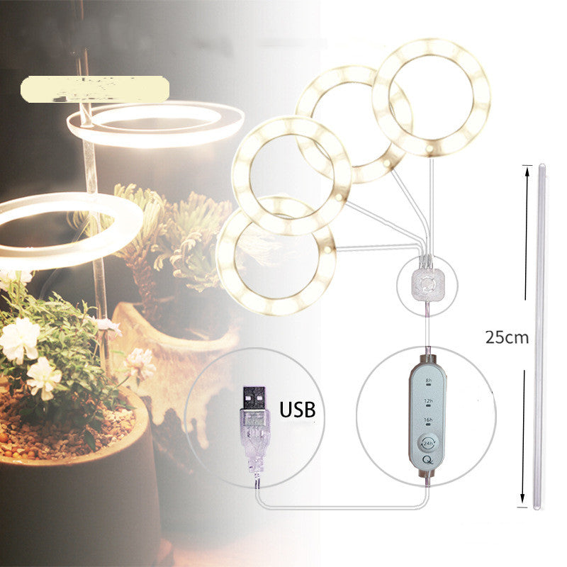 Portable LED Grow Lamp for Plants – Full Spectrum Indoor Plant Light
