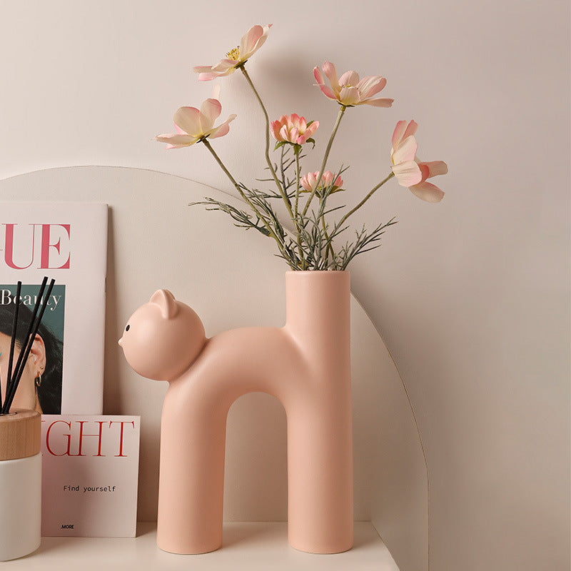 Fun Cat Vase – Bring Joy to Your Desk or Shelf