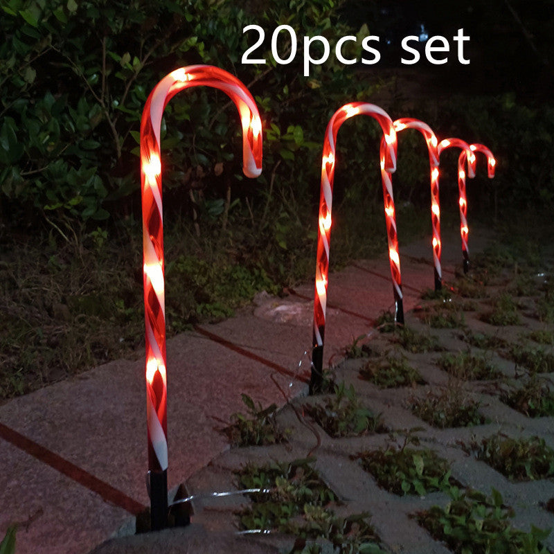 Solar Candy Cane Lights for a Joyful Holiday Glow