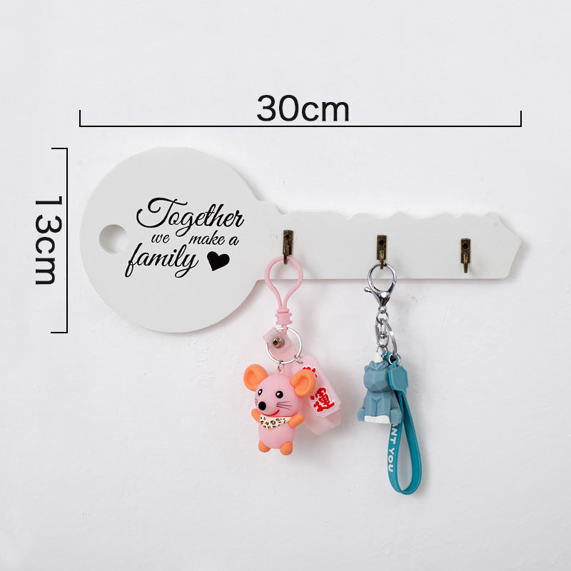 Decorative Hook Rack for Keys, Coats & Quick Grab