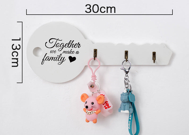Decorative Hook Rack for Keys, Coats & Quick Grab