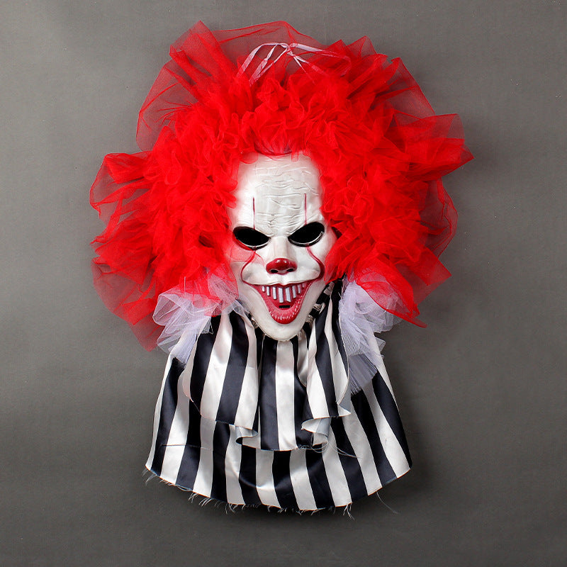 Haunted Clown Door Wreath – Chills at First Glance