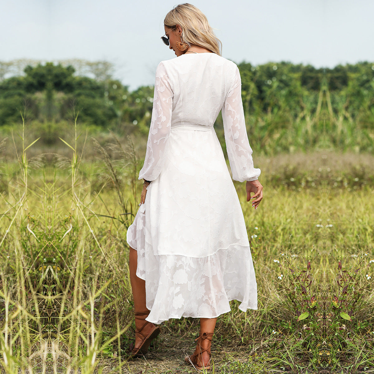 Bohemian Summer Dress for Women – Elegant Beach Dress for Vacation & Leisure