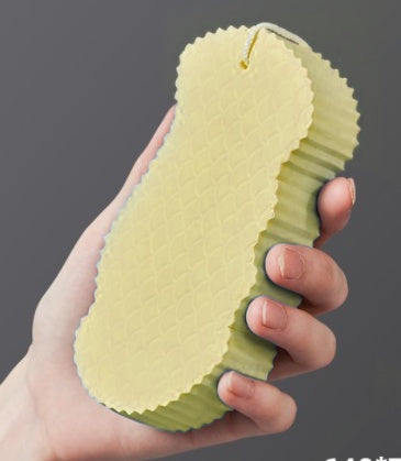 Gentle Exfoliating Body Sponge 3D Bath Tool – Skin Polishing Shower Scrubber