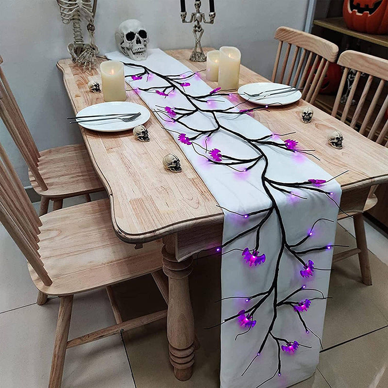 Halloween LED Lights With Pumpkins & Bats