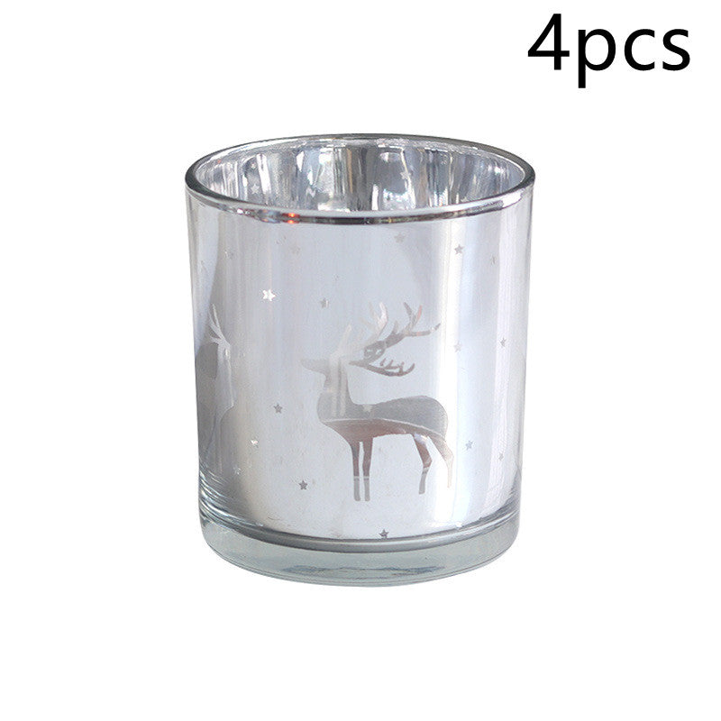 Custom Christmas Glass Ornament Cup – Candle Holder for Festive Home Decor & Gifts