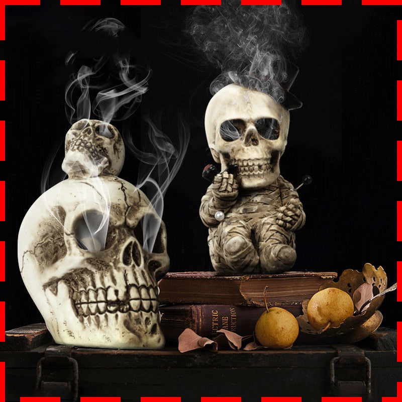 Aromatherapy Skull Decor for Unique Halloween Home Styling
