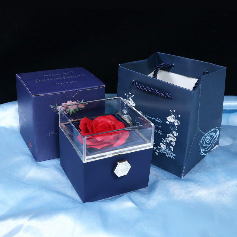 Rotating Flower Soap Rose Box – Perfect Anniversary Surprise