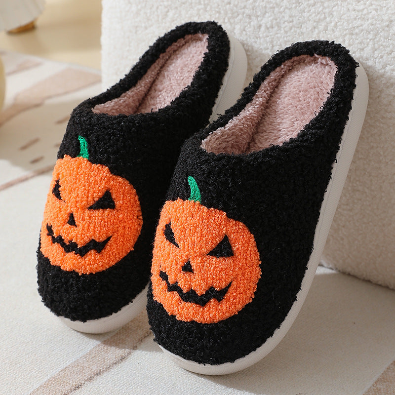 Pumpkin Cartoon Slippers for Warm Cozy Evenings