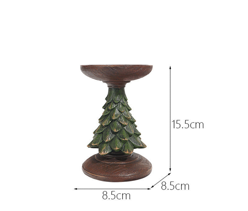 Resin Christmas Tree Candlestick – Add Holiday Magic Easily