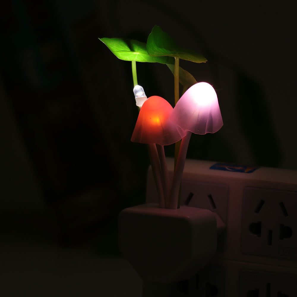 Whimsical LED Mushroom Lamp – Auto Sensor Glow, 220v
