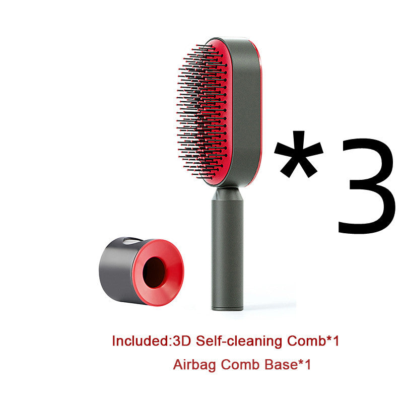 Self-Cleaning Hair Brush – Detangling & Smoothing with One-Click Hair Removal