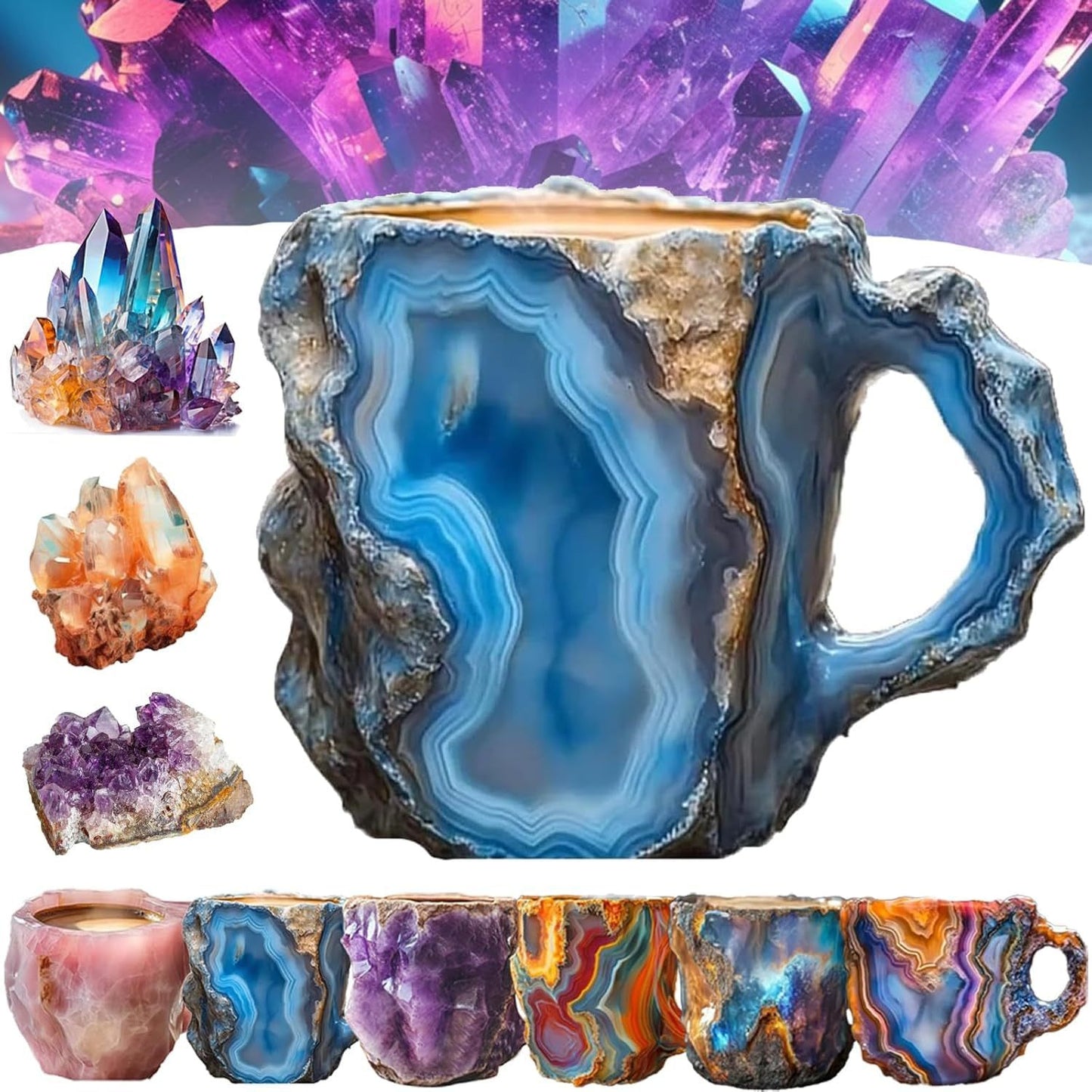 Resin Crystal Coffee Cup – Add Sparkle to Sip