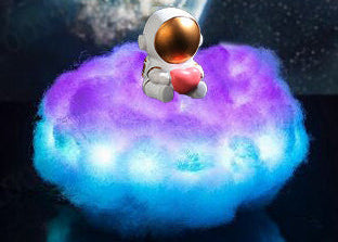 Colorful Clouds LED Lamp – Astronaut Night Light for Bedroom & Playroom