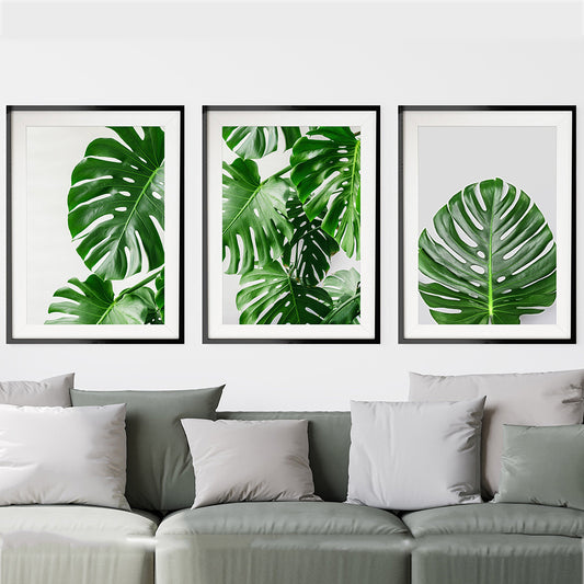 Green Plant Canvas Painting for Fresh Home Vibes