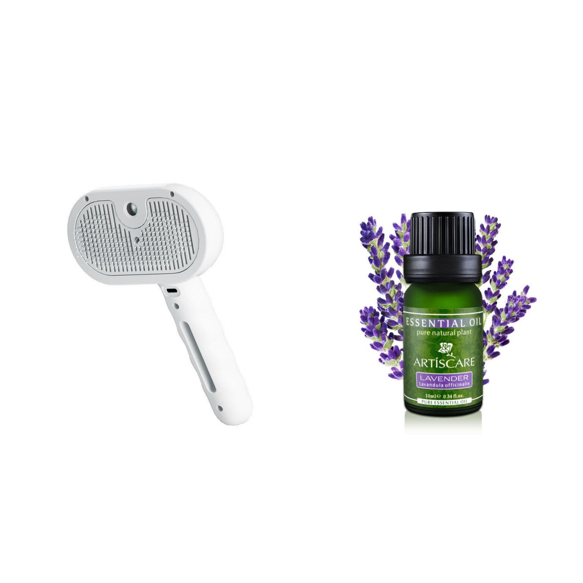Pet Grooming Comb with Spray – Hair Remover Brush for Dogs & Cats