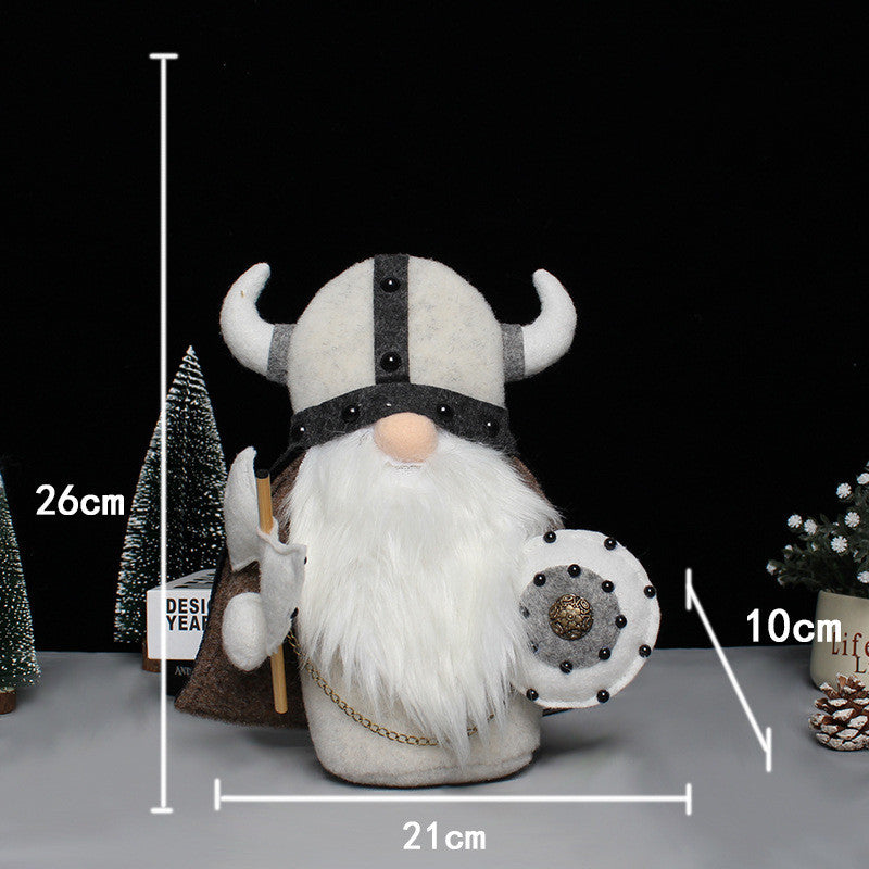 Christmas Plush Faceless Old Man Doll | Holiday Home Decor Ornament for Shelf & Table
