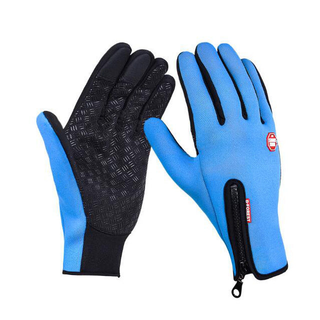 Winter Motorcycle Riding Gloves – Waterproof, Windproof, and Fleece-Lined