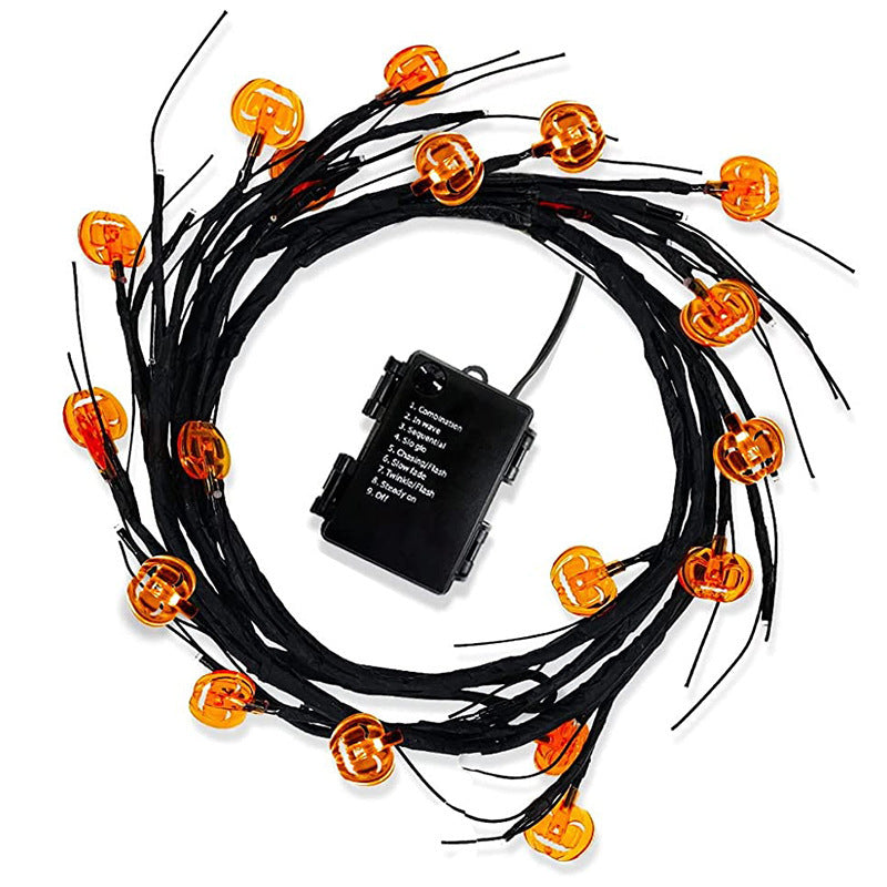 Halloween LED Lights With Pumpkins & Bats