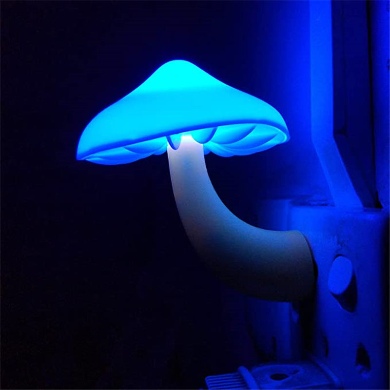 Sensor Mushroom Light – Plug, Forget, and Sleep Easy