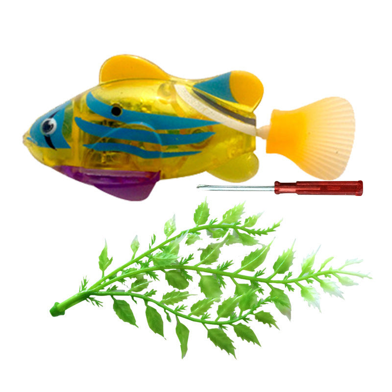 Electronic Cat Fish Toy – LED Light Interactive Play for Happy Cats