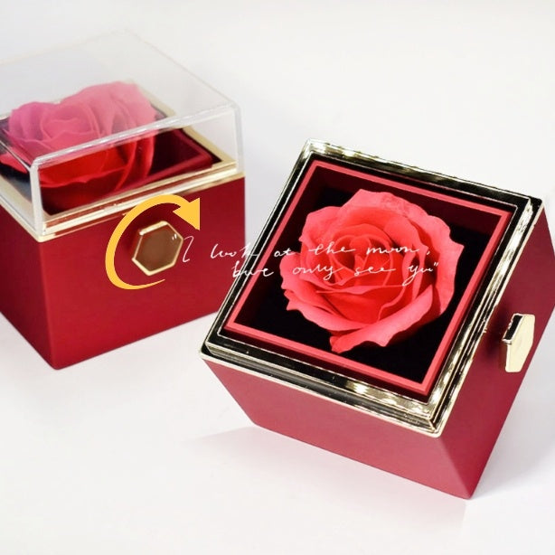 Rotating Flower Soap Rose Box – Perfect Anniversary Surprise