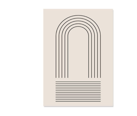 Boho Abstract Lines Canvas – Chic Wall Art Deco