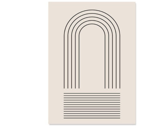 Boho Abstract Lines Canvas – Chic Wall Art Deco