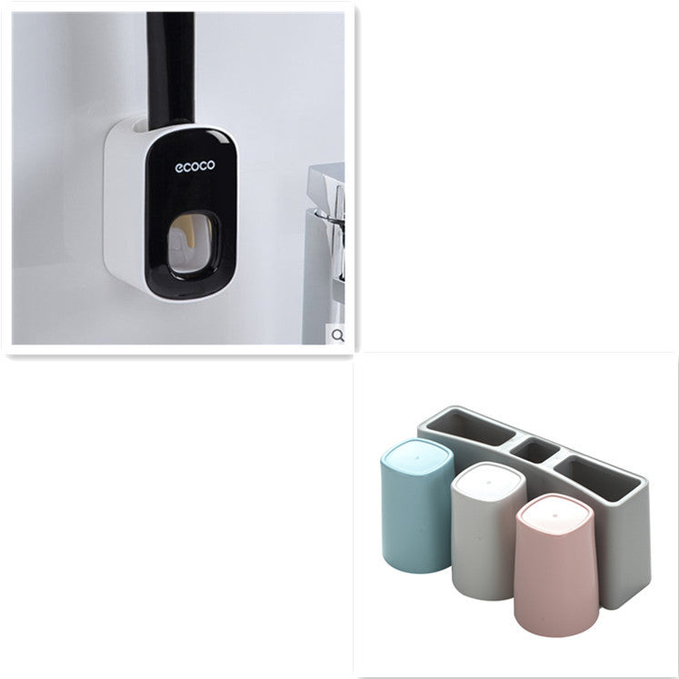 Bathroom Organizer & Toothpaste Dispenser for Everyday Ease