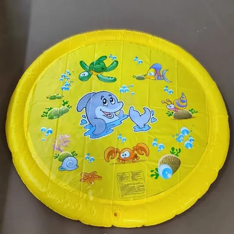 Non-Slip Splash Pad for Kids & Pets – Backyard Water Play Mat